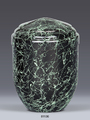 81136, Kupferurne, (0,25 Liter Volumen), Miniurne, Kleinurne, Modern, grün, gesprenkelt, Spezifikation  Höhe ca. 11,0 cm Durchmesser ca. 8,0 cm Maßangaben H: ca. 11,0 cm ø ca. 8,0 cm Gewicht ca. 0,2 kg, GRAVUR, FOLIENBESCHRIFTUNG, TRANSFERBILD, LANDWEHR