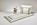 Deckengrt., Atlas creme, Satin- band messing , Stehsaum, 250 g/m² 