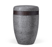 BIO UR$NE, 27956, Steinbeschichtet, Marmorit-Anthrazit, Holz, BIO URNE, BIO, URNE, BESTATTUNGSZUBEHÖR